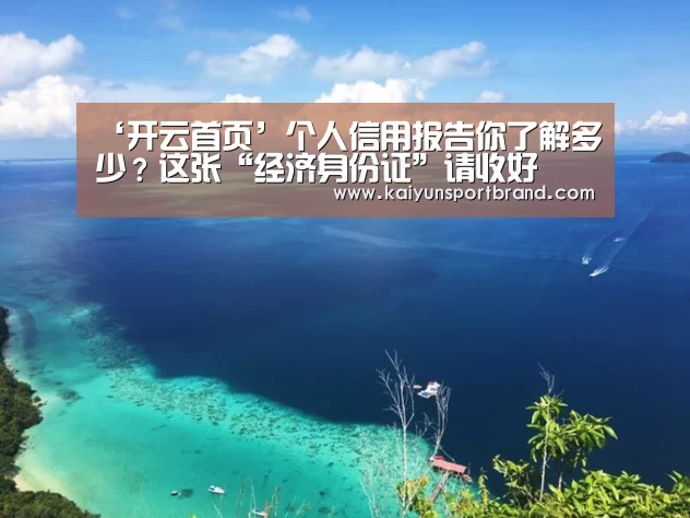 ‘开云首页’个人信用报告你了解多少?这张“经济身份证”请收好(图2) 开云娱乐